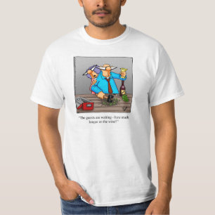 Humor voor het maken van wijn t-shirt