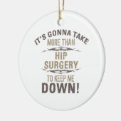 Humor voor heupchirurgie keramisch ornament (Links)
