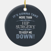 Humor voor heupchirurgie keramisch ornament (Achterkant)