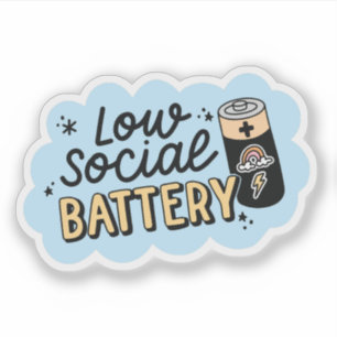 Humor voor introverte personen met een lage social sticker