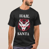 Humor voor Kerstmis in Hail, atheïst Satanist Reli T-shirt (Voorkant)