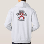 Humor voor kerstvakantie - kerstcadeauplein hoodie (Achterkant)