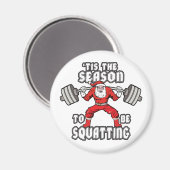 Humor voor kerstvakantie - kerstcadeauplein magneet (Voorkant / Achterkant)