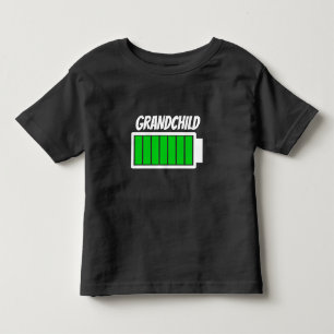 Humor voor kleinkind met hoge batterijvoeding kinder shirts