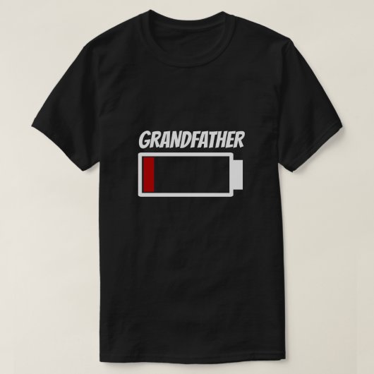 Humor voor kleinschalige energie met laag batterij t-shirt (Design voorkant)