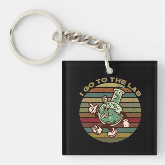 Humor voor laboratoriumscheikunde T-Shirt Sleutelhanger (voorkant)