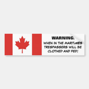 Humor voor maritieme ziekenhuisopname — Canadese v Bumpersticker