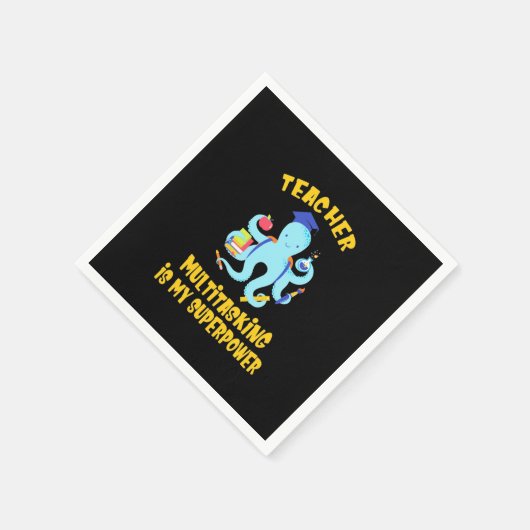 Humor voor multitasking in leraar servet (Hoek)