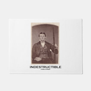 Humor voor onverwoestbare phineas Gage Psychology Deurmat