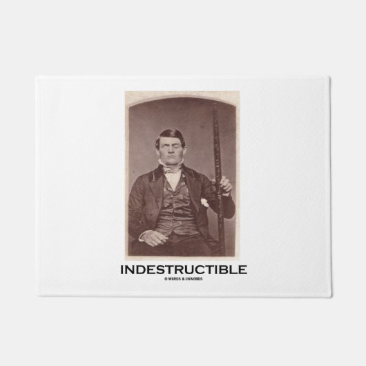 Humor voor onverwoestbare phineas Gage Psychology Deurmat (Voorkant)