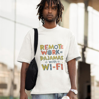 Humor voor op afstand in het kantoor – Grappig nut T-shirt