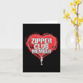 Humor voor open hartchirurgie Funny Zipper Club Li Kaart (Gele Bloem)