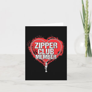 Humor voor open hartchirurgie Funny Zipper Club Li Kaart