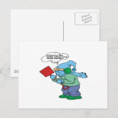 Humor voor sneeuwschoppen briefkaart (Voorkant / Achterkant)