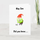 HUMOR VOOR "SON" OP UW BIRTHDAAGSE KAART (Voorkant)