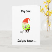 HUMOR VOOR "SON" OP UW BIRTHDAAGSE KAART (Gele Bloem)