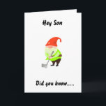 HUMOR VOOR "SON" OP UW BIRTHDAAGSE KAART<br><div class="desc">JE KUNT HET VERZENDEN OF GEVEN AAN EEN VRIEND OF GEZINSLEDEN DIE WILLEN GOLF!!! :) JE KUNT DAD VERANDEREN NAAR "IEMAND" EN IK MAAK MEER DAN MAAR.</div>