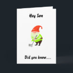 HUMOR VOOR "SON" OP UW BIRTHDAAGSE KAART<br><div class="desc">JE KUNT HET VERZENDEN OF GEVEN AAN EEN VRIEND OF GEZINSLEDEN DIE WILLEN GOLF!!! :) JE KUNT DAD VERANDEREN NAAR "IEMAND" EN IK MAAK MEER DAN MAAR.</div>