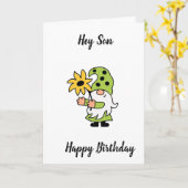 HUMOR VOOR "SON" OP UW BIRTHDAAGSE KAART (Gele Bloem)