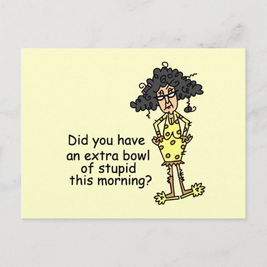 Humor voor starheid briefkaart (Voorkant)