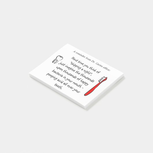 Humor voor tandheelkundig gebruik - Post-it Notes  (Schuin)