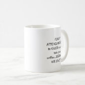Humor VOOR VLIEGAANDACHT Koffiemok (Voorkant rechts)