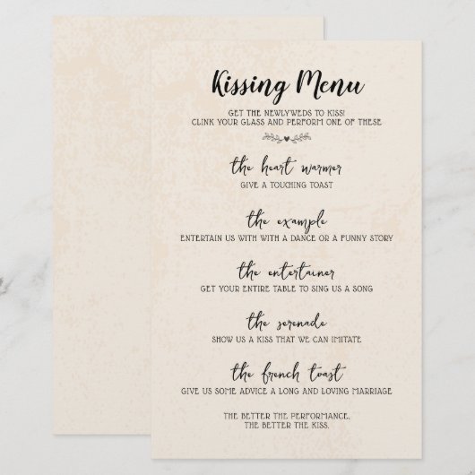 Humor voor weddenschappen (Voorkant / Achterkant)