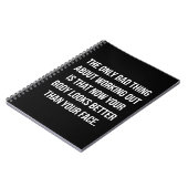 Humor voor werkenden - Lichaamsgewicht versus gezi Notitieboek (Linkerzijde)