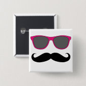 Humor voor zonnebrillen vierkante button 5,1 cm (Voorkant /achterkant)