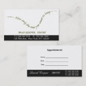 Humor voor zwarte verdeling voor orale toediening afsprakenkaartje (Voorkant / Achterkant)