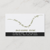 Humor voor zwarte verdeling voor orale toediening afsprakenkaartje (Voorkant)