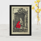 Humor/Vriend Birthday/FruitCake/vintage image Kaart (Gele Bloem)