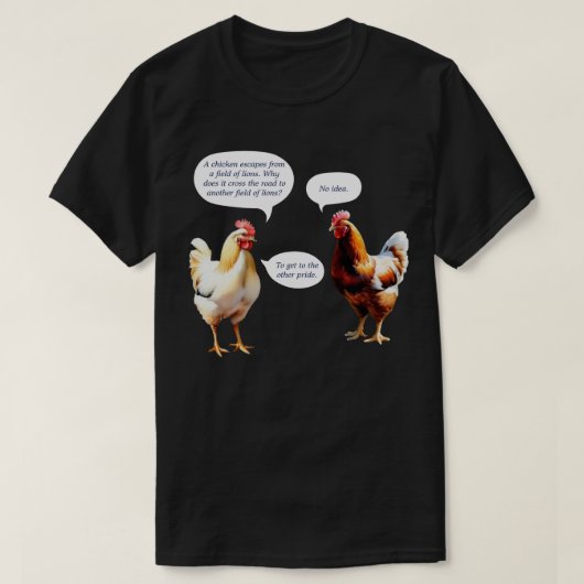 Humor Waarom deed Chicken Cross Road Grappig T-shirt (Design voorkant)