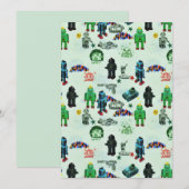  Humor Waterverf voor ruimterobot Feestdagenkaart (Voorkant / Achterkant)