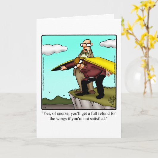 Humor Wenskaart "spectickles" Kaart (Gele Bloem)