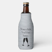 Humor wijn flesjeskoeler (Fles Voorkant)