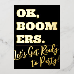 Humor zestig zeventig tachtig jaar folie feestdagenkaart