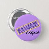 Humoresque Ronde Button 5,7 Cm (Voorkant /achterkant)