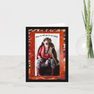 Humoreus wetend of u een volwassene bent kaart