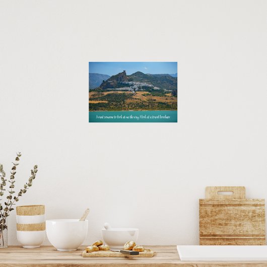Humoreuze reisprijzen - Poster Spanje (Keuken)