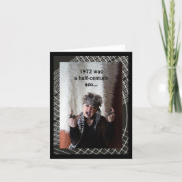 Humoreuze verjaardag halve eeuw kaart