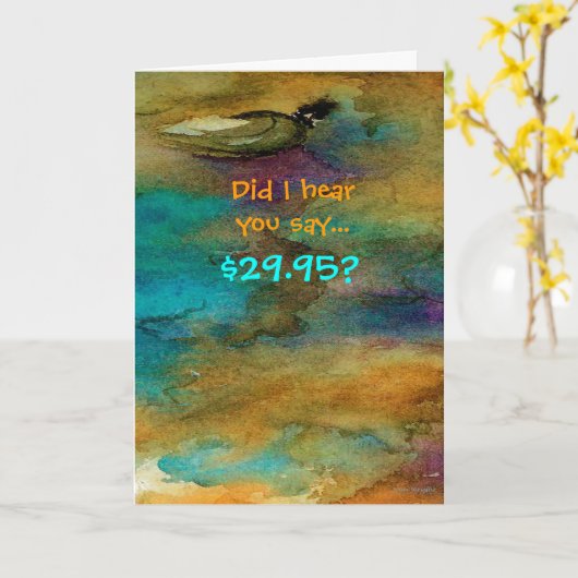 Humorische 30e verjaardag kaart (Gele Bloem)