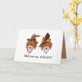 Humorische 50e verjaardag kaart (Gele Bloem)