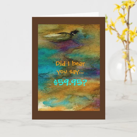 Humorische 60e verjaardag kaart (Gele Bloem)