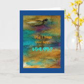 Humorische 60e verjaardag kaart (Gele Bloem)