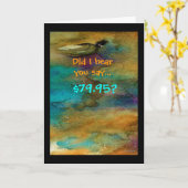 Humorische 80e verjaardag kaart (Gele Bloem)