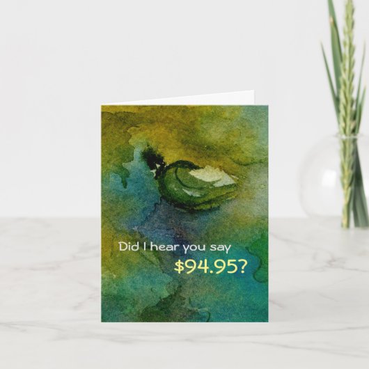 Humorische 95e geboortedag-kaart kaart (Voorkant)