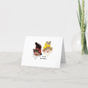 Humorische behoefte aan twee diëten vouwbaar Wensk Kaart