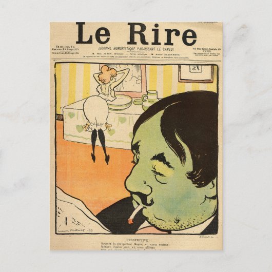 Humorische cartoon briefkaart (Voorkant)