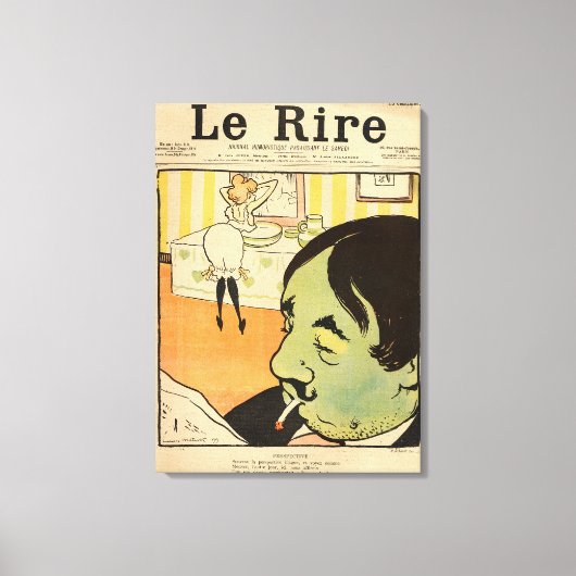 Humorische cartoon canvas afdruk (Voorkant)